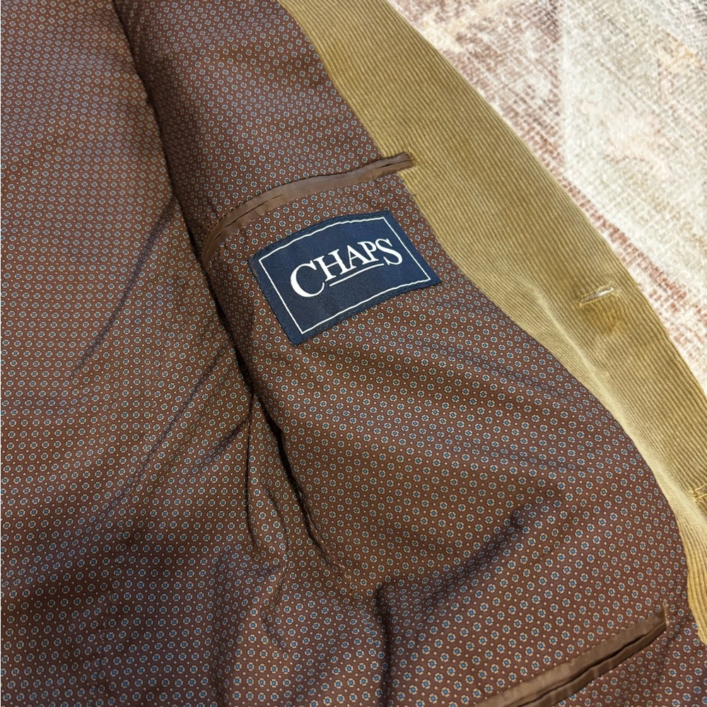 Men's Camel Blazer with Elbow Patches - Picture 9 of 9